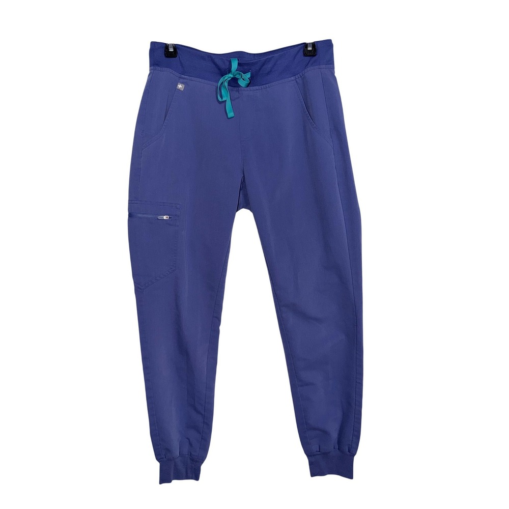 Figs Zamora Jogger Scrub Pants Womens Small Blue Periwinkle W18SW2005 Technical